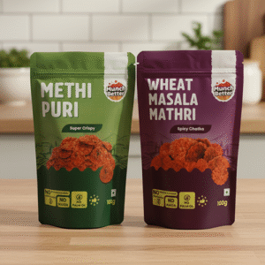 Methi Puri and Wheat Mathri